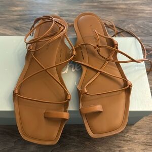 Banana Republic ankle wrap sandals